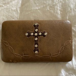 Brown country wallet